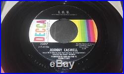 JOHNNY CASWELL You Don't Love Me Anymore / I. O. U original copy NORTHERN SOUL