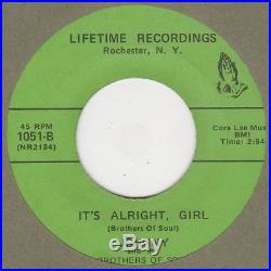 Johnny And The Brothers Of Soul It'e Alright Girl Lifetime Soul Northern Motown