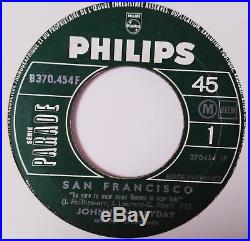 Johnny Hallyday San Francisco Ultra Rare Original 45 Sp 2t Jukebox 1967