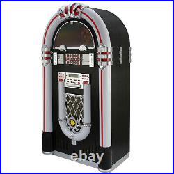 Jukebox Vintage Retro Stereo Vinyl Record Player CD FM Radio Bluetooth MP3 USB
