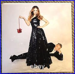 KATHERINE MCPHEE DAVID FOSTER SIGNED Christmas Songs Gold Vinyl LP With Proof