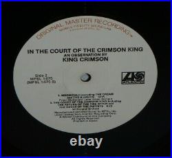 KING CRIMSON In The Court Of The Crimson King NM! LP Mobile Fidelity MFSL 1-075