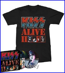 KISS ALIVE II 2 45th ANNIVERSARY PICTURE DISC LP VINYL ONLY 500 + SHIRT Size XL