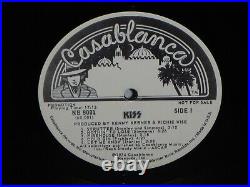 KISS Kiss 1974 WHITE LABEL PROMO WLP LP Casablanca NB 9001 No Kissin' Time RARE