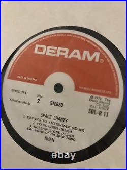 Khan Space Shanty LP Vinyl Original UK Deram SDL-R-11 1W 1972 1st edition