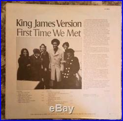 King James Version First Time We Met HOLY GRAIL GOSPEL FUNK LP VG+ vinyl peacock