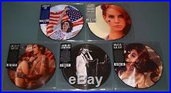LANA DEL REY 5x 7 PICTURE DISC Lot VIDEO GAMES BLUE JEANS ANTHEM BORN RIDE New