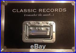 LED ZEPPELIN CLASSIC RECORDS TEN 200-GRAM 45RPM VINYL RECORDS & METAL ROAD CASE