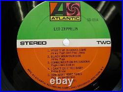 LED ZEPPELIN I LP Record Ultrasonic Clean Atlantic Shrink 1A/1B Pressing VG++