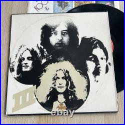 LED ZEPPELIN III Original 1977 Pressing Complete Working Wheel + Sleeve