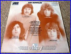 LED ZEPPELIN SELF TITLED 1969 DEBUT UK 1st PRESS LP WITH TURQUOISE TEXT SLEEVE
