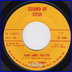 LITTLE TOMMY Baby Can't You See MEGA RARE northern soul 45 STOMPER! Deep soul