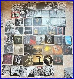 LOT of 7 vinyl records Black Death Heavy Grind Punk Hardcore flexi