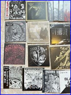 LOT of 7 vinyl records Black Death Heavy Grind Punk Hardcore flexi