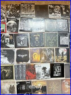 LOT of 7 vinyl records Black Death Heavy Grind Punk Hardcore flexi