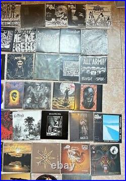 LOT of 7 vinyl records Black Death Heavy Grind Punk Hardcore flexi