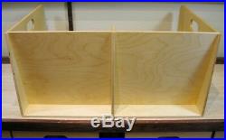 LP Bin VINYL RECORD LP Storage Display Bin Side-by-Side Real Wood
