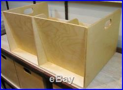 LP Bin VINYL RECORD LP Storage Display Bin Side-by-Side Real Wood