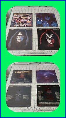 LP Lot of 4 KISS Creatures Night ACE FREHLEY unmasked GENE SIMMONS ORIGINALS 70s
