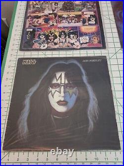 LP Lot of 4 KISS Creatures Night ACE FREHLEY unmasked GENE SIMMONS ORIGINALS 70s