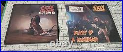 LP Ozzy Osbourne 2 Lot Blizzard of Oz 1980 & Diary of A Madman 1981 ORIGINALS