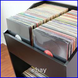 LPBIN LP Storage Cabinet / Modern Black / Bin Style Vinyl Record Storage