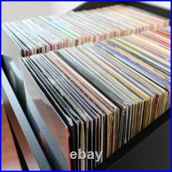 LPBIN LP Storage Cabinet / Modern Black / Bin Style Vinyl Record Storage