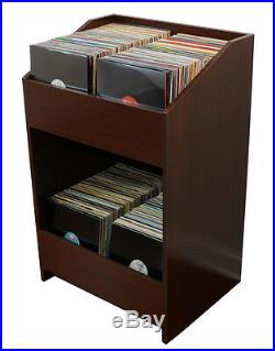 LPBIN LP Storage Cabinet in Cordovan Cherry / Bin Style Record Storage