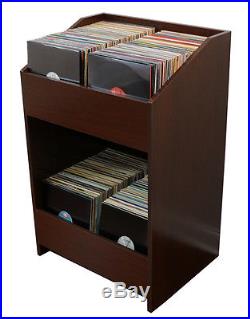LPBIN LP Storage Cabinet in Java Cherry / Bin Style Record Storage