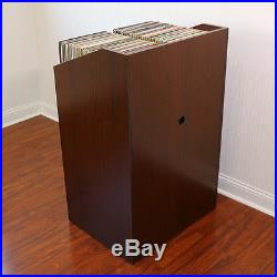 LPBIN LP Storage Cabinet in Java Cherry / Bin Style Record Storage