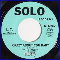 LT & SOULFUL DYNAMICS Crazy About You Baby 45 on Solo Rare Northern Soul Funk M