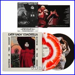 Lady Gaga Mayhem In The Desert Live At Coachella LP Red White Vinyl New Sealed
