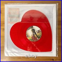 Lana Del Rey Love / Lust For Life Heart-Shaped 10 Red Vinyl ft. The Weeknd
