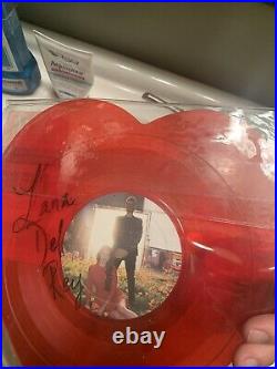 Lana Del Rey Lust For Life Heart Picture Disk Vinyl RARE Autographed Signed
