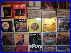 Large Lot of over 4000 Vinyl Lp Records 33 RPM In Stackable Display Boxes