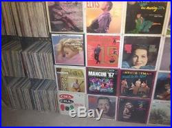 Large Lot of over 4000 Vinyl Lp Records 33 RPM In Stackable Display Boxes