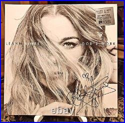 LeANN RIMES God's Work NEW SEALED AUTOGRAPHED SIGNED VINYL with HYPE STICKER
