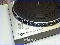 Leak 3001 Transcription Quality Vintage Vinyl Record Player Deck Turntable