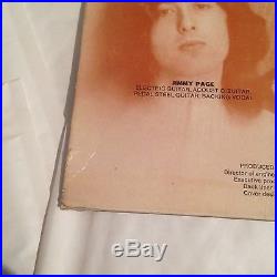 Led Zeppelin First Album Turquoise Lettering Silver Strip LP VINYL 1969