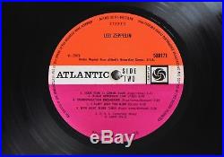 Led Zeppelin I Turquoise 1st Press Uncorrected Credit & Matrix Vinyl Record LP