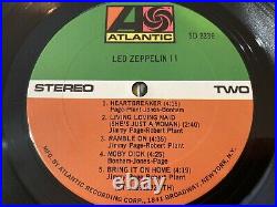 Led Zeppelin II RL Robert Ludwig cut VG/VG Atlantic SD 8236 Super clean record