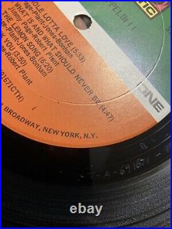Led Zeppelin II RL Robert Ludwig cut VG/VG Atlantic SD 8236 Super clean record