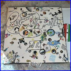 Led Zeppelin III 3 LP 1st Press Record 1970 Working Wheel Atlantic Excellent