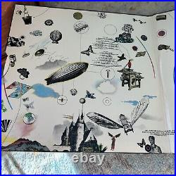 Led Zeppelin III 3 LP 1st Press Record 1970 Working Wheel Atlantic Excellent