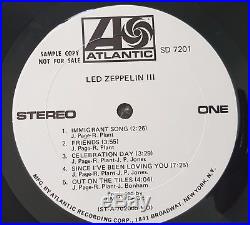Led Zeppelin III Promo LP MEGA RARE MO Version- road case turquoise final option