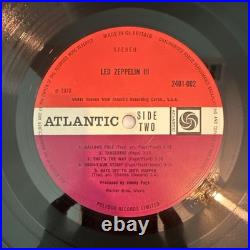 Led Zeppelin Red Plum Led Zeppelin III Atlantic 2401-002 12 first pressing
