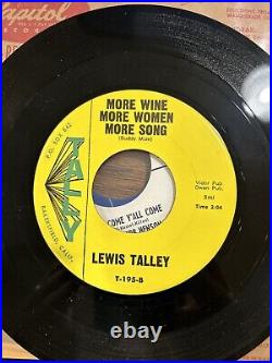 Lewis Talley Singing My Heart Out 7 45 Record Tally Bakersfield Country Rare