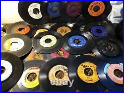 Lot Of 100+ Random 7 Vinyl Records 45 RPM Playable Collection Starter Crafting