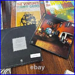 Lot Of 15 Vinyl Records LP Collection Rock Queen Eagles Classic Ventures UNTESTE