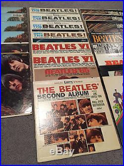 Lot Of 29 Beatles 12'' Vinyl Records Sgt Peppers/Magical Mystery/Abby Road Etc